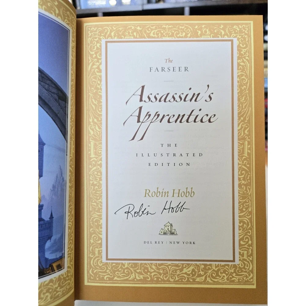 Robin Hobb The Farseer: Assassin's Apprentice Hardcover Illustrated Signed